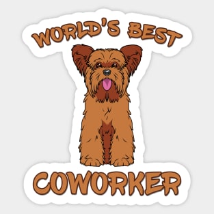 Yorkshire World's Best Coworker WFH Sticker